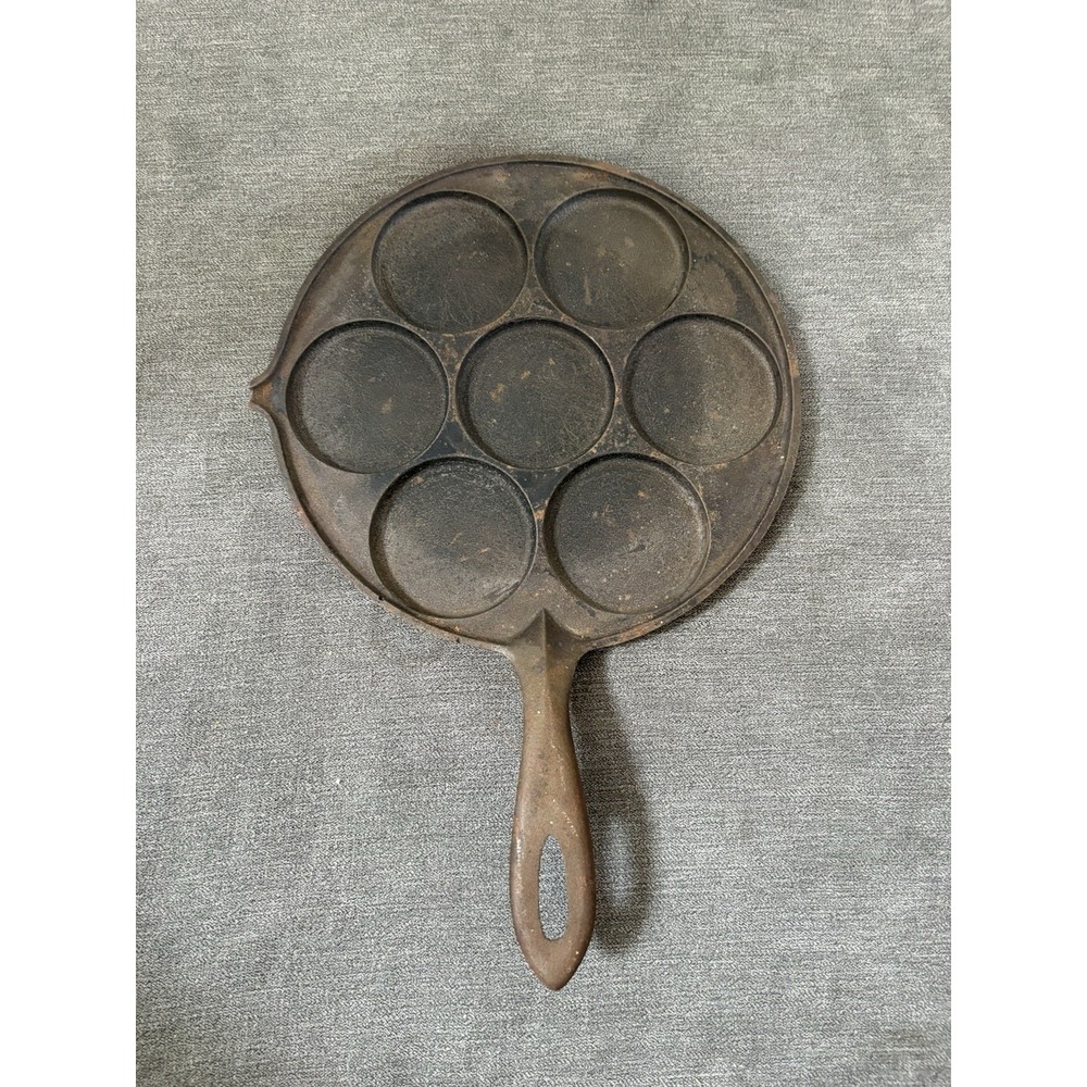 JOTUL ~ Vintage Cast Iron PLETT Flat Pancake Pan‎ (9.5") ~ Norway